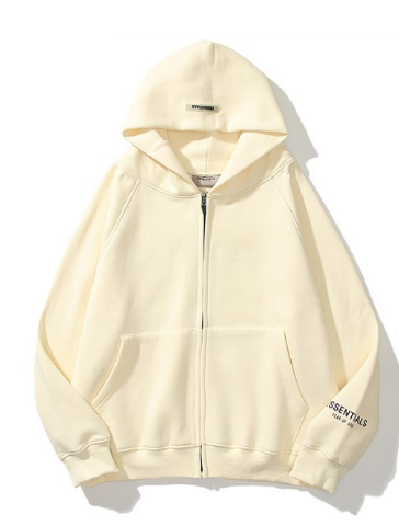 Basic Pastal Zip-up Hoodie