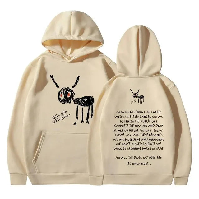 For All The Dogs Album Cover hoodie