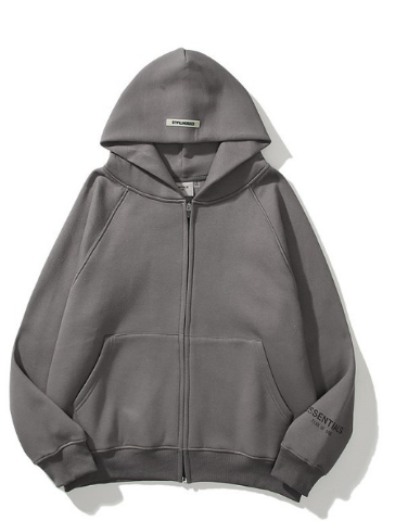 Basic Pastal Zip-up Hoodie