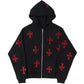 Cross Zip-up Hoodie