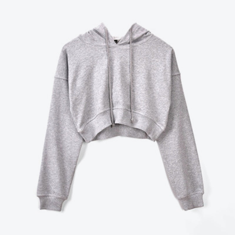 Hooded Crop Sweatshirt