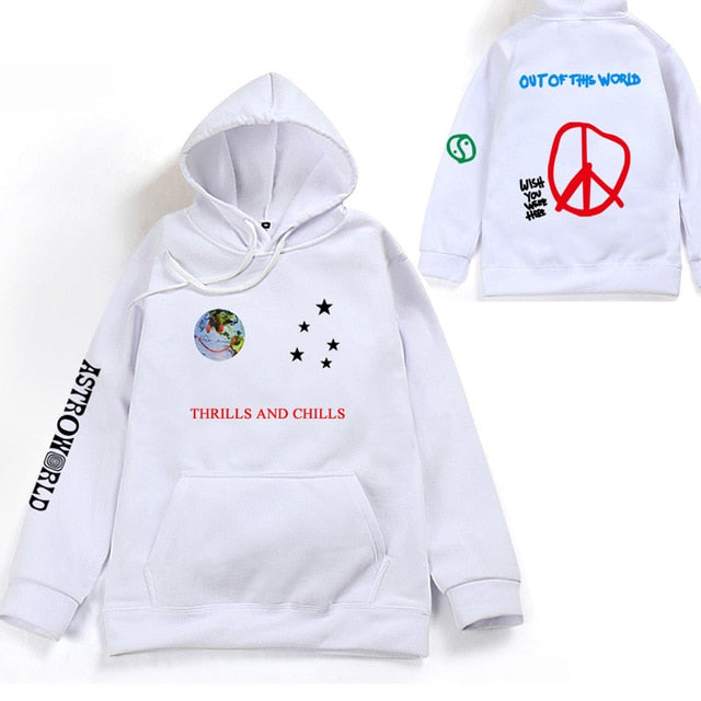 Astroworld THRILLS AND CHILLS Hoodie Lyric Prints