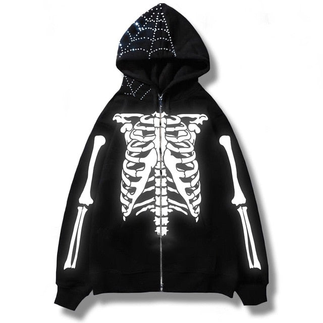 Men's Streetwear Skull Hoodies