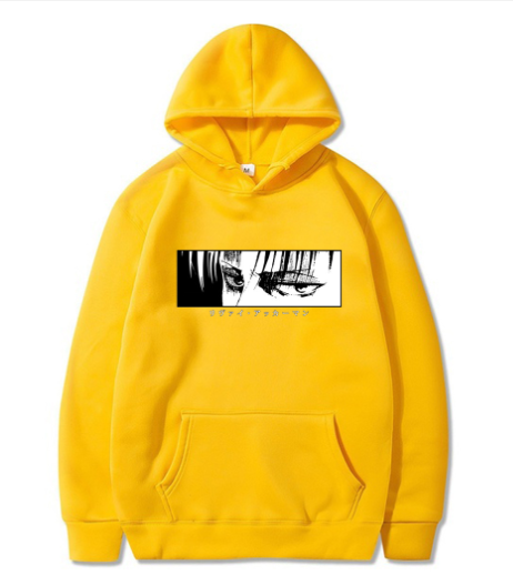 Japanese Anime  Eye Print Hoodie