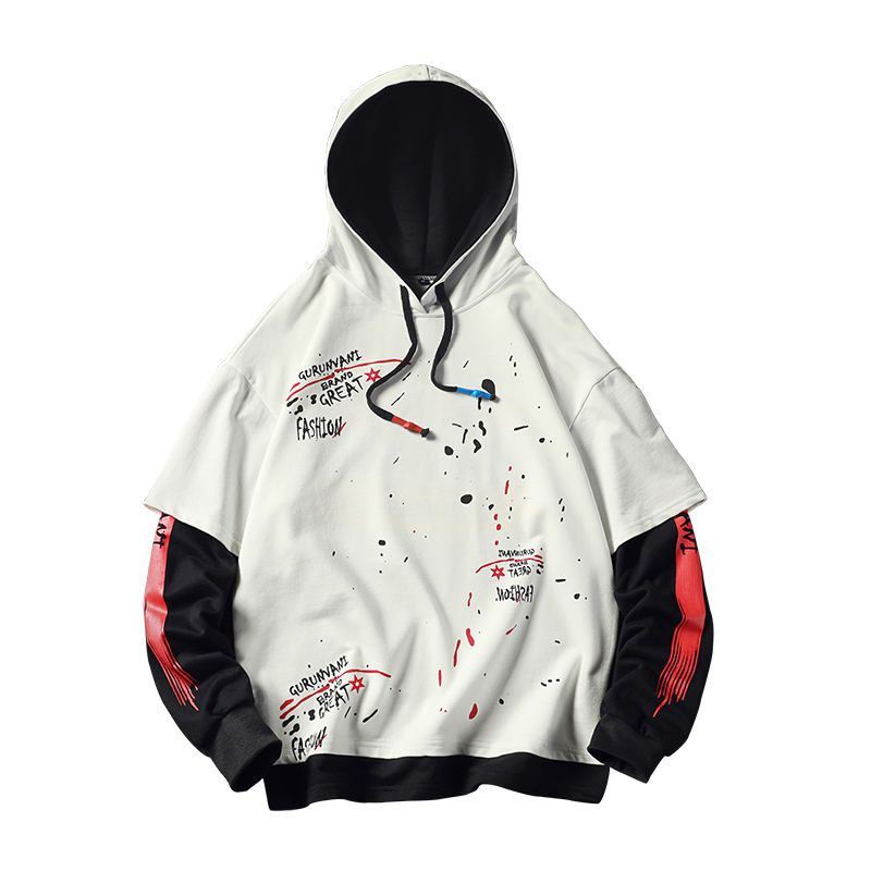 Splatter design hoodie