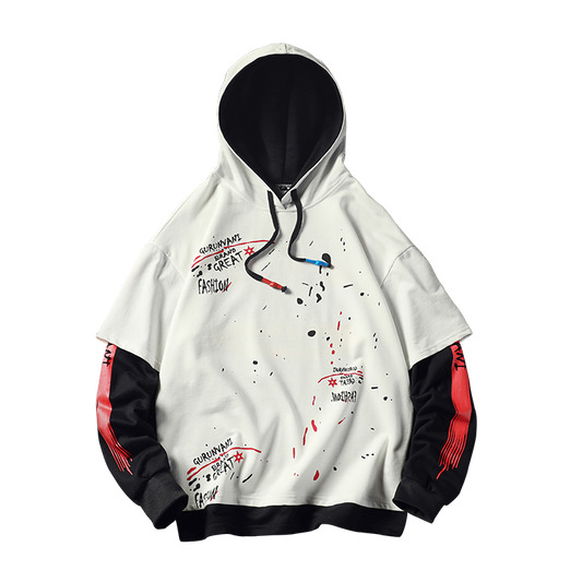 Splatter design hoodie