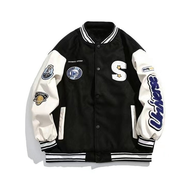 Embroidered Baseball Jacket