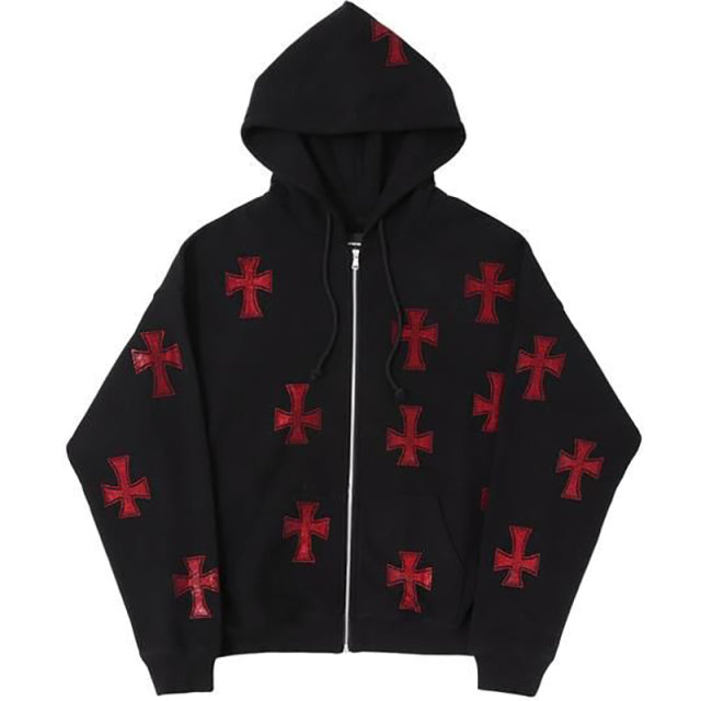 Cross Zip-up Hoodie