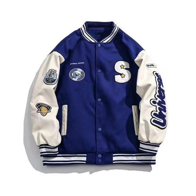 Embroidered Baseball Jacket