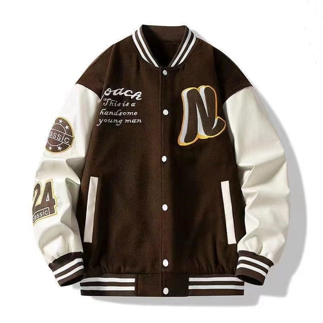 Embroidered Baseball Jacket