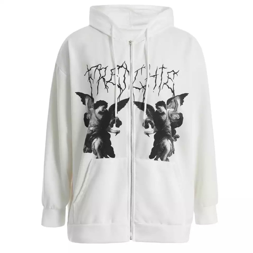 Emo Zip Up Hoodie