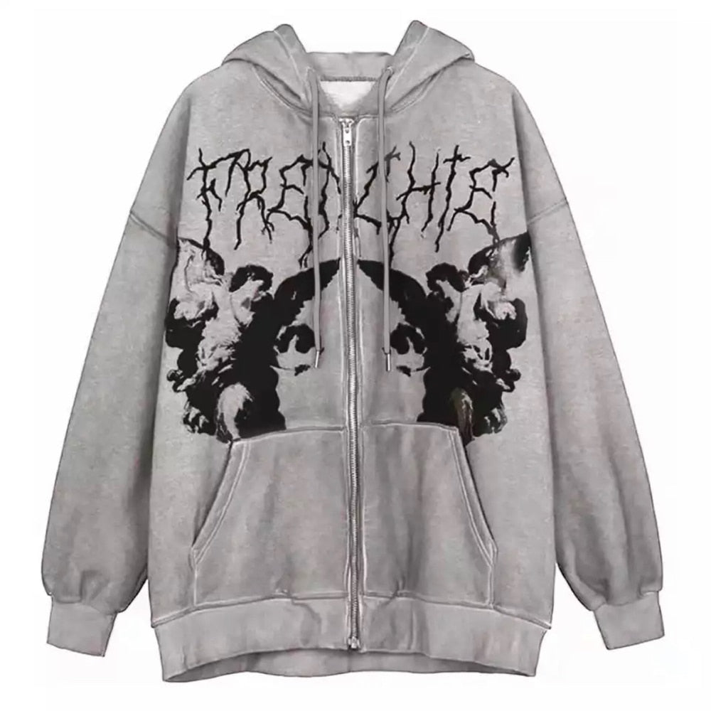 Emo Zip Up Hoodie