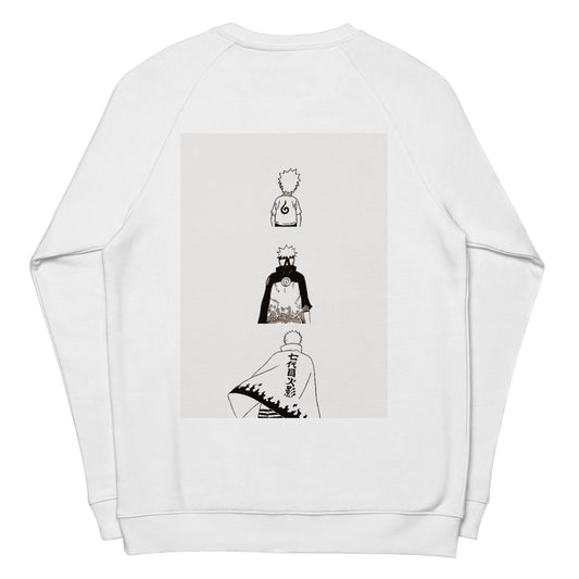 Unisex organic raglan sweatshirt