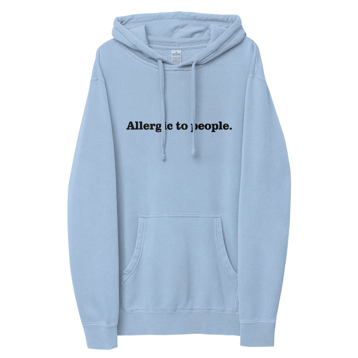 Unisex pigment-dyed hoodie